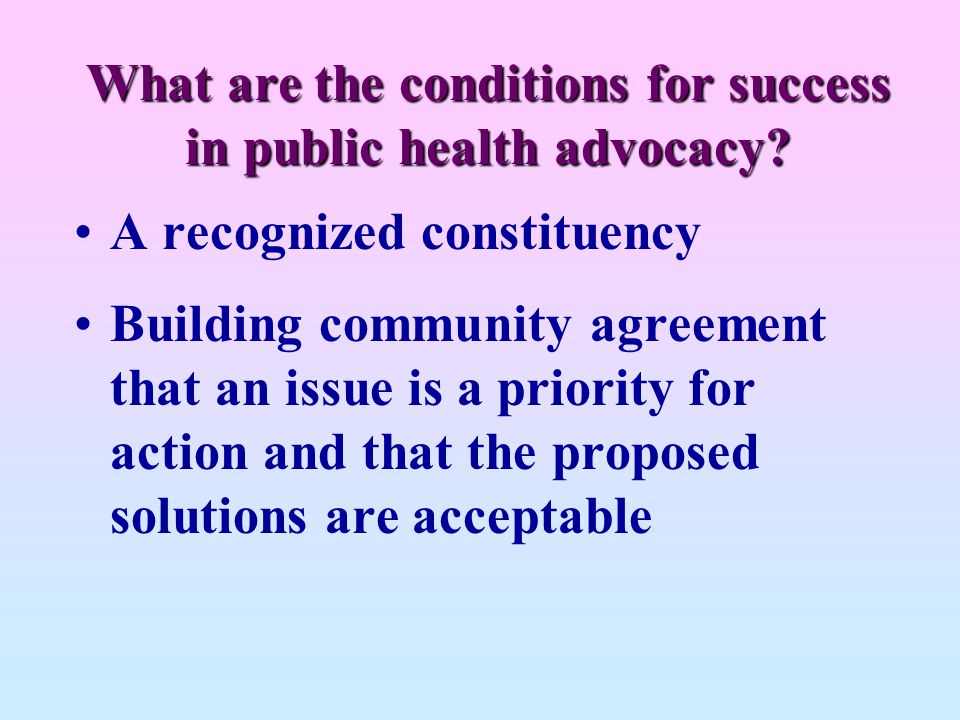 Policy and Advocacy